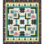 tree line happy camper quilt by fabric addict /67"Wx77"H