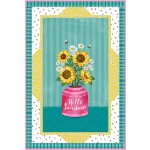 Panel Frames Hello Sunshine Quilt by Swirly Girls Design - 36"x54