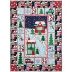 Home for the Holidays Quilt by Marinda Stewart /40"x55"