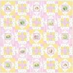 Hop Along - Pink Quilt by Susan Emory /50"x50"