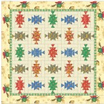 Horse and Rider Quilt by Debby Kratovil /66"x66"