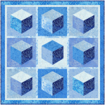 Ice Cubes Fairy Frost quilt by Marsha Evans Moore 