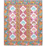 Kashmir Blooms Quilt by Marsha Moore /53.5"x63.5"