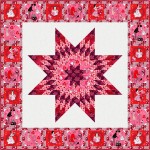 Be Mine Quilt feat. Kiss Me Quick! by Project House 360 - free pattern available October 2026