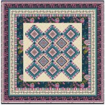 Provencial La Fleur Tiles Taupe Quilt by Diane Nagle /48"x48"