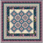 Provencial La Fleur Tiles Taupe Quilt by Diane Nagle /48"x48"