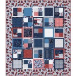 fat Quarter Four-Patch land that I love quilt by Swirly Girls Design 62"x72"