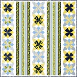 lEMON TREES Quilt by Natalie Crabtree / 74"X74"- FREE PATTERN AVAILABLE IN MAY, 2022