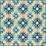 Mariner's Delight Quilt by Carl Hentsch of 3 Dog Design /64"x64"