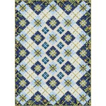 CRISS CROSSROADS BY EVERYDAY STITCHES QUILT FEAT. MEDITERRANEAN RIVIERA 