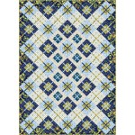 CRISS CROSSROADS BY EVERYDAY STITCHES QUILT FEAT. MEDITERRANEAN RIVIERA 