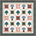 forest findings quilt midnight forest by natalie crabtree -Free pattern available in October