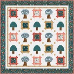 forest findings quilt midnight forest by natalie crabtree -Free pattern available in October