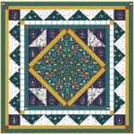 woodland magic quilt midnight forest by marsha evans moore  - Free pattern available in October