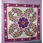 Violet Pearly Cotton Couture Quilt by Yasmeen 