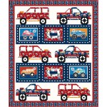 Truck Rally - Monster Trucks Quilt by Coach House Designs 67"x80"