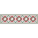 Over Under Again Table Runner - most wonderful time of the year quilt by Swirly Girls Design 16"x64"