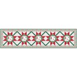 Over Under Again Table Runner - most wonderful time of the year quilt by Swirly Girls Design 16"x64"