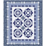 New Beginnings - Blue Quilt by Susan Emory /92"x102"