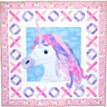 Unicorn Kisses Quilt by Heidi Pridemore /58"x58"