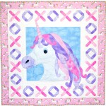 Unicorn Kisses Quilt by Heidi Pridemore /58"x58"