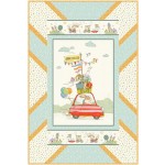 Panel Pop -city hoppers Quilt by swirly Girl Designs /36"x54"