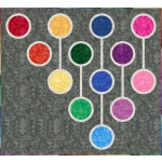 Dew Drops Throw Size Quilt feat. Patina by Quilting Chemistry