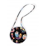 Roundabout Bag - Paul Frank by Poorhouse Quilt Designs 8" diameter w/ 20" strap 