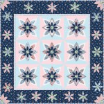 Beautiful Blooms Petite Garden Quilt by Cabin in the Woods - 63"x63"