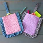 Gingham Play ruffle bag by Tamara Joy