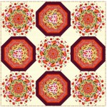Pots of Posies Quilt by Christine Stainbrook /90"x90"