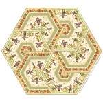 Triangle Frenzy Hexagon - Pumpkin Farm Quilt by Triangle Frenzy 32"x37"