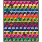 Tumbling Blocks Quilt by Marsha Evans Moore /45-3/4x53-3/4" 