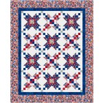 Parade Quilt feat. Red, White & Beautiful by Project House 360 - free pattern available February 2027
