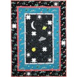 Retro Rockets Quilt by Marinda Stewart /40"x56"