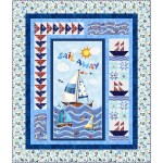 Maritime Quilt feat Sail Away by Project House 360 - free pattern available December, 2025