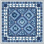 Sailor's Valentine Blue Quilt by Marsha Moore /55.5"x55.5"