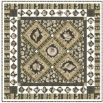 Sailor's Valentine Earth Quilt by Marsha Moore /55.5"x55.5"