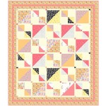 Savannah Squares -Sorbet Quilt by Kate Colleran of Seams Like a Dream /65"x75"