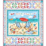 AT THE BEACH BY PROJECT HOUSE 360 QUILT FEAT. SEA LA VIE -PATTERN AVAILABLE IN MAY