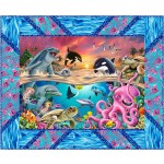 Panel Pop sea world quilt by swirly girls design