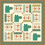 Zig Zagging Quilt feat. See Ya Later Alligator by Natalie Crabtree - free pattern available September, 2025