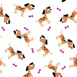 MINI DOG ON MINKY  - 24 yard minimum - Contact your account manager to purchase