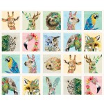 WILD LIFE PORTRAITS ON MINKY  - 24 yard minimum - Contact your account manager to purchase