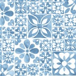 BLUEBIRD IKAT ON MINKY  - 24 yard minimum - Contact your account manager to purchase