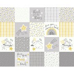 MY LITTLE STAR PATCH ON MINKY - 24 yard minimum - Contact your account manager to purchase