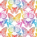 DAZZLING BUTTERFLIES ON MINKY - 24 yard minimum - Contact your account manager to purchase
