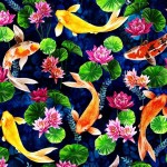 KOI HABITAT ON MINKY - 24 yard minimum - Contact your account manager to purchase
