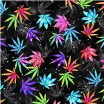 CANNABIS TIE-DYE ON MINKY - 24 yard minimum - Contact your account manager to purchase