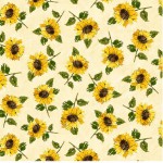 MINI SUNFLOWERS ON MINKY - 24 yard minimum - Contact your account manager to purchase